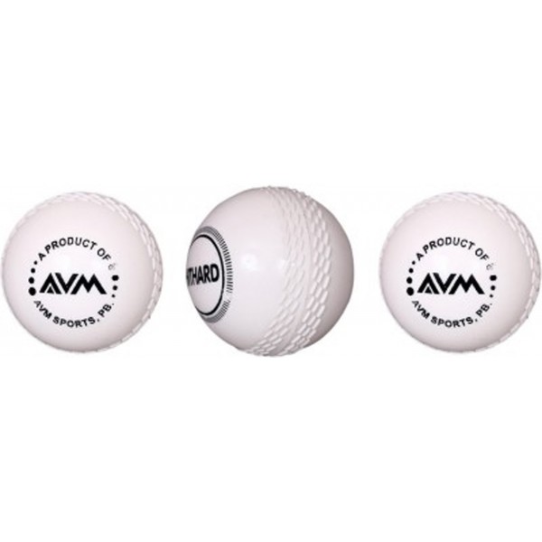 AVM White Wind Cricket Ball (Pack of 3)